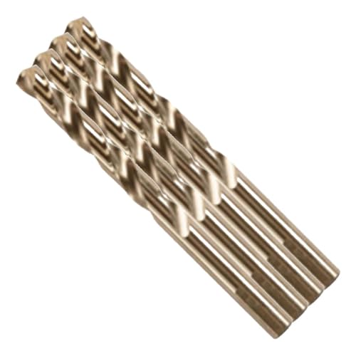 BOSCH CO2155B 1-Piece 7/16 in. x 5-1/2 in. Cobalt M42 Metal Drill Bit with Three-Flat Shank for Drilling Applications in Stainless Steel, Cast Iron, Titanium, Light-Gauge Metal, Aluminum (Pack of 4) - size: 7/16 x 5-1/2 in. (Pack of 4)