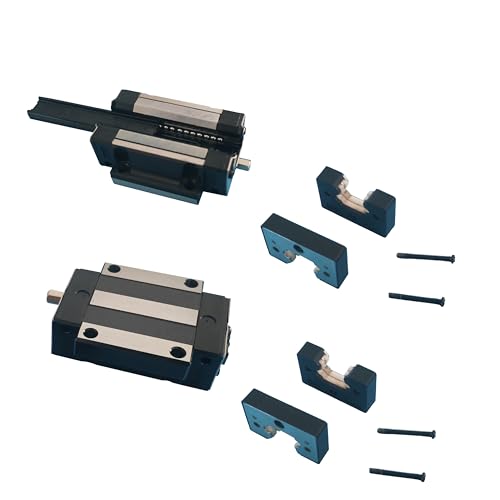 HGW25CA Standard Steel Bearing Slider, 2pcs HGW25CA Flange Bearing Slider Block for CNC Linear Guide and Machines - size: HGW25