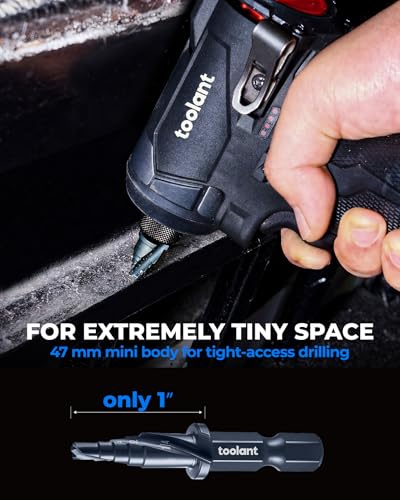 toolant Mini Step Drill Bit, 1", 1/2"-3/4", M2 HSS, 1/4" Hex Shank - size: 1/2"-3/4"