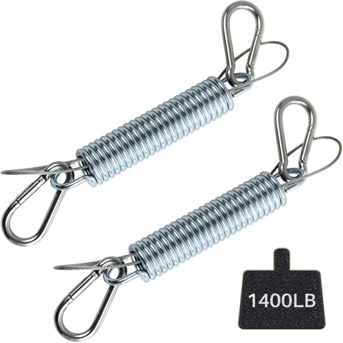 2 Pack Heavy Duty Swing Springs, 700LB Stainless Steel Porch Swings Kit