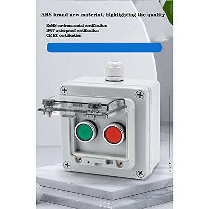 Emergency Stop Start Stop Selector Switch Control Station IP65 22mm - color: 4-hole switch box