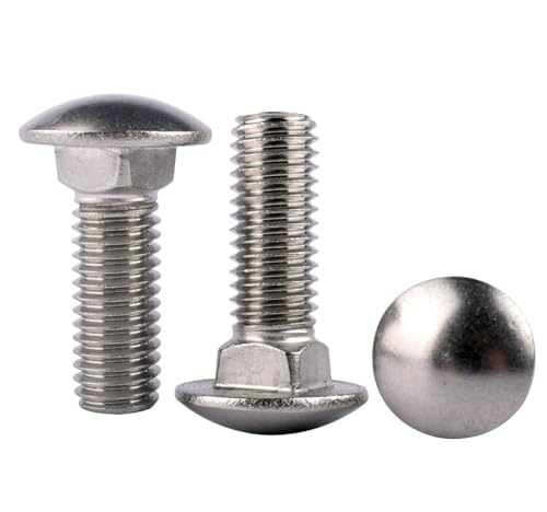 5/16-18 x 1-3/4" Carriage Bolts Screws, Round Head Square Neck, 304 Stainless Steel 18-8, UNC Coarse Fully Thread, Quantity 8Pcs - size: 5/16-18 x 1-3/4" (8 Pcs)