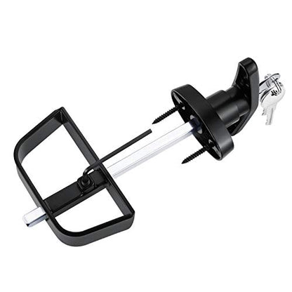 Shed Door Latch T-Handle Lock Kit with 4 Keys,Storage Barn Shed Door Hardware Lock Set 4½" and 5½" Stem - size: 5-1/2 Inch Stem