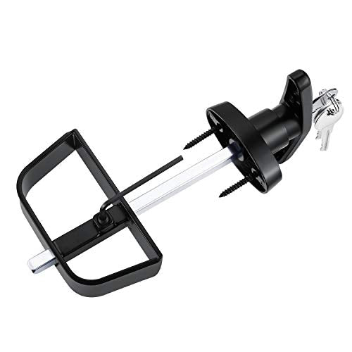 Shed Door Latch T-Handle Lock Kit with 4 Keys,Storage Barn Shed Door Hardware Lock Set 4½" and 5½" Stem - size: 5-1/2 Inch Stem