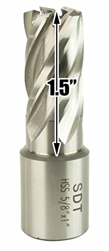 Steel Dragon Tools 5/8" x 1" High Speed Steel Annular Cutter with 3/4" Weldon Shank