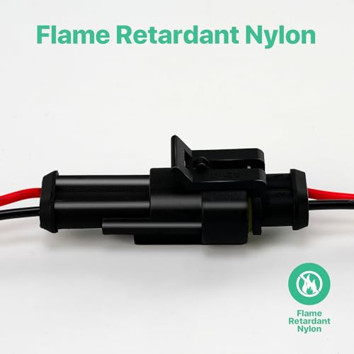 2 Pin Waterproof Electrical Connectors (5 Pack)