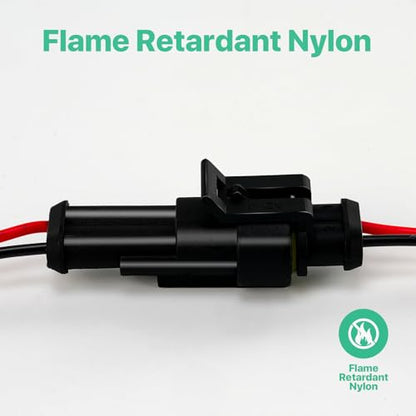 2 Pin Waterproof Electrical Connectors (5 Pack)