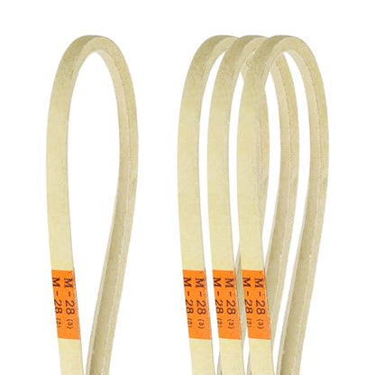 uxcell 4Pcs M28 Industrial Sewing Machine Belt 27.3" Outer Girth, Rubber - size: M28