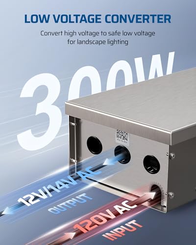 DEWENWILS 300W Matter Smart Low Voltage Transformer, 3 Independent Outputs - style: Matter-Stainless Steel