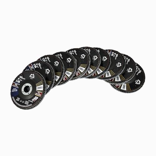 Merryland 10 Pack 40 Grit Flap Disc 5 inch Metal T29 Flap Wheel - style: Z40 10PCS
