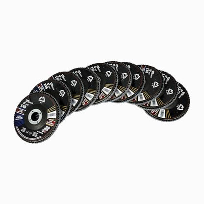 Merryland 10 Pack 40 Grit Flap Disc 5 inch Metal T29 Flap Wheel - style: Z40 10PCS