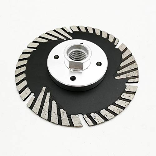 SHDIATOOL Diamond Turbo Blade Dia 4 Inch with Slant Protection Teeth Cutting Stone Granite Marble Concrete Brick with 5/8-11 Thread - size: 105mm(5/8-11 Thread)