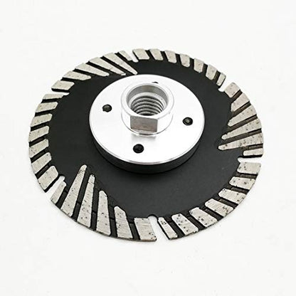 SHDIATOOL Diamond Turbo Blade Dia 4 Inch with Slant Protection Teeth Cutting Stone Granite Marble Concrete Brick with 5/8-11 Thread - size: 105mm(5/8-11 Thread)