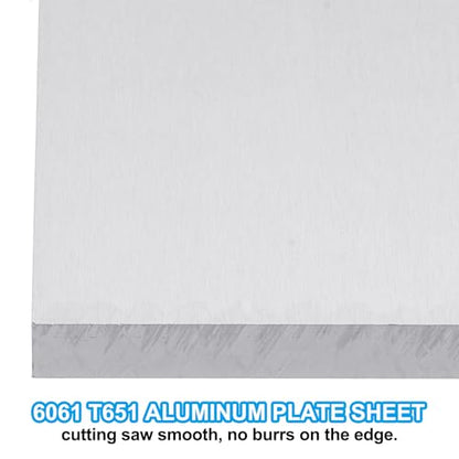 PATIKIL 6061 T651 Aluminum Sheet Metal 4 x 7 x 3/8(0.4") Inch 3Pcs Flat Plain Aluminum Plate Covered Stock with Protective Film, Heat Rectangle 10MM for Lndustry Crafting - size: 4" x 7" x 3/8"