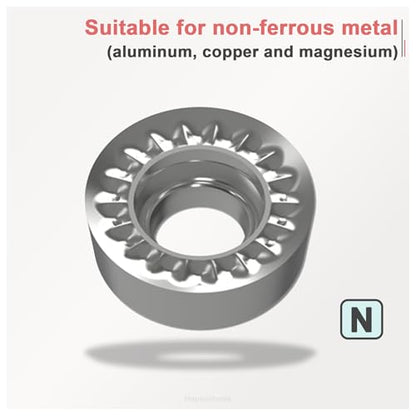 RCGT0602MO (RCGT22) Indexable Carbide Inserts for Aluminium 10pcs - size: RCGT0602MO-LHC
