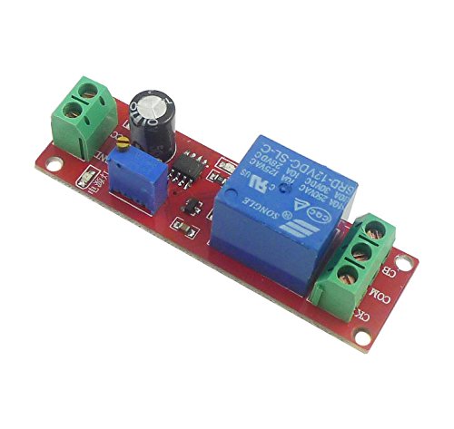 2PCS DC 12V NE555 Delay Timer Relay Switch Module 0 to 10 Seconds Adjustable for Automotive Control System Electrical Equipment