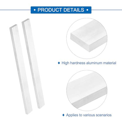 MECCANIXITY Square Aluminum Flat Bar, 3/8" (10mm) Thick x 1-3/16" (30mm) Width x 13" (330.2mm) Long 6063 Aluminum Flat Plate Solid New Mill Stock Silver for Industrial Building - size: 3/8" x 1-3/16" x 13"