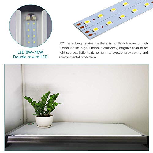 Led Industrial Machine Tube Light, IP66 Waterproof Explosionproof Work Lamp 22.1" 16W for CNC Internal, White, 110V to 220V Universal - size: 22.1inch, 16W