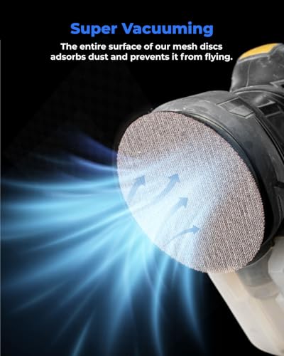 toolant Mesh Abrasive 6" Sanding Disc, 8 Hole, 80-400 Grit, 50Pcs - style: 6inch, 80-400 grit, 50pcs