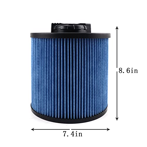 2 Pack DXVC6912 Fine Dust Filter Fit for DeWalt 6-16 Gallon Wet/Dry Vacuum - size: 2 PACK DXVC6912