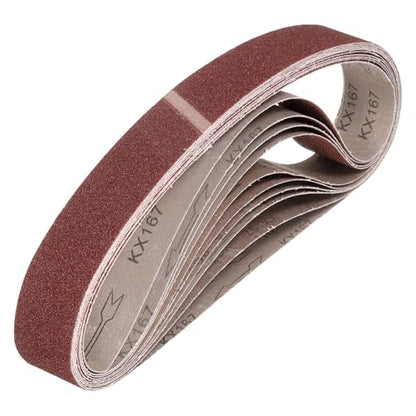 HARFINGTON 1 x 42 Inch Sanding Belts, 12 Pcs 40 Grits Aluminum Oxide Abrasive Belt Sander File Belt for Woodworking, Metal Polishing, Knife Sharpener - size: 1 x 42 Inch(40 Grit)