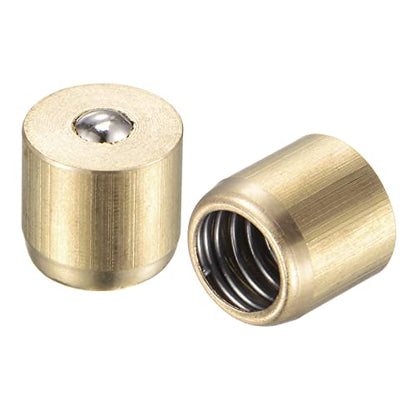uxcell Brass Push Button Grease Oil Cup 8x8mm Ball Oiler for Lubrication System 10Pcs - size: 8x8mm