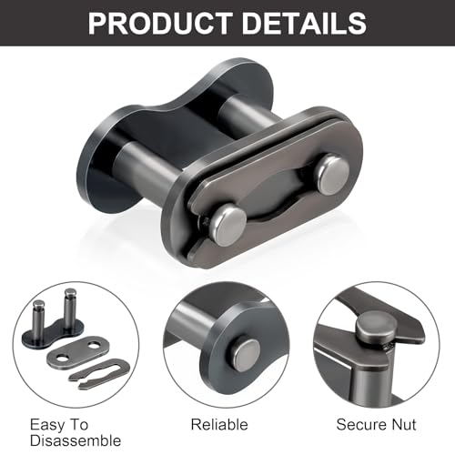 PAGOW 5 Pcs #420 Chain Master Link Roller, Steel Alloy Heavy Duty Connector for Motorcycle 50cc-125cc ATV Quad 4 Wheeler - color: #420, 5pcs