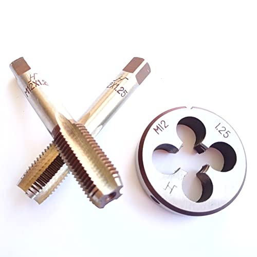 AtticZone M12 x 1.25 Metric Hand Thread Tap and Die Set, Right Hand - size: M12x1.25