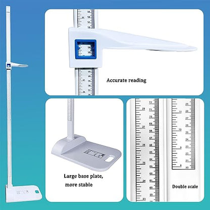 Aluminum Alloy Height Measurement Portable Height Measuring Rod Height Measure 8-82 inch/20-210 cm/Unit with cm & inch 8-82 for Home Office Gym Medical Examination Height Rod