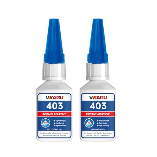 403 Super Glue Instant Adhesive Clear 20g for Porous Materials Metal Plastic and Rubber 2 Pack - size: 403, style: 2 Pack