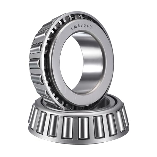2 Pack LM67049 Tapered Roller Bearing Cone and Cup Set - size: LM67049