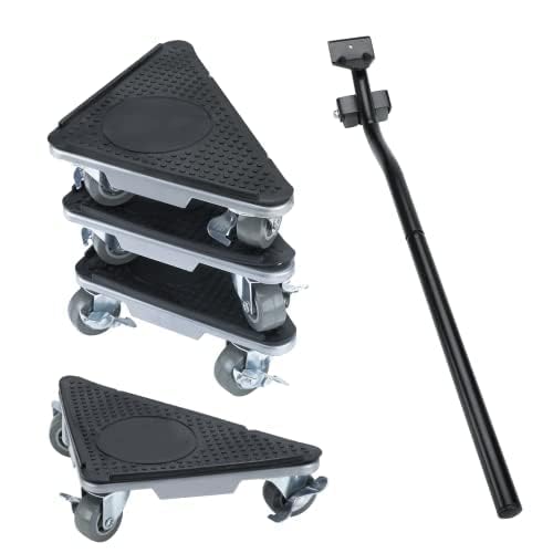 Furniture Moving Dolly 3 Wheels Heavy Duty Furniture Movers Easy Furniture Lifter Mover Tool Set 4 Pack for Heavy Object, 1200 LBs Load Capacity - color: Triangle