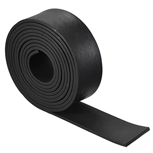 uxcell EPDM Rubber Foam Sheet Strips 3/16" T x 2.4" W x 118" L, Neoprene Rubber Sheet Rolls for DIY Gasket, Sealing Padding, Reduce Vibration Mat - size: 3/16"T x 2.4"W x 118"L