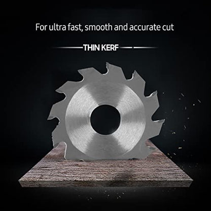 4PCS Saw Blade Set: 2.5in Diameter 63mm Alloy, HSS, Emery & Resin Blades for Metal, Glass, Ceramic, Wood, Plastic