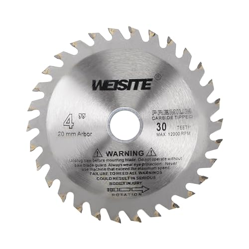 Circular Saw Blade, 4" Outer Dia 30 Teeth 5/8" Arbor, Wood Tungsten Carbide Tipped () Slitting Saw - (Applications: for Wood Cutting) - size: 105mm x 30T
