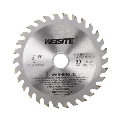 Circular Saw Blade, 4" Outer Dia 30 Teeth 5/8" Arbor, Wood Tungsten Carbide Tipped () Slitting Saw - (Applications: for Wood Cutting) - size: 105mm x 30T