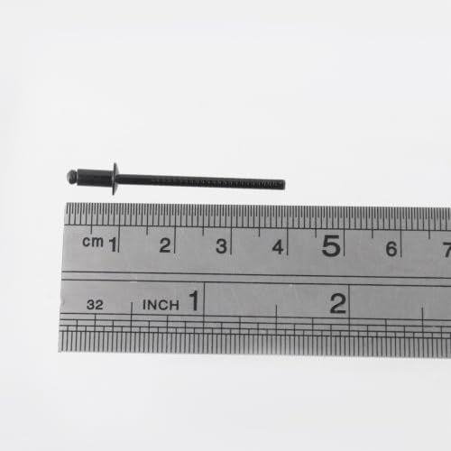 Antrader 1/8" x 1/4" Stainless Steel Blind Pop Rivets,Black,200Pcs - color: All Black, size: 3.2mm x 6.4mm