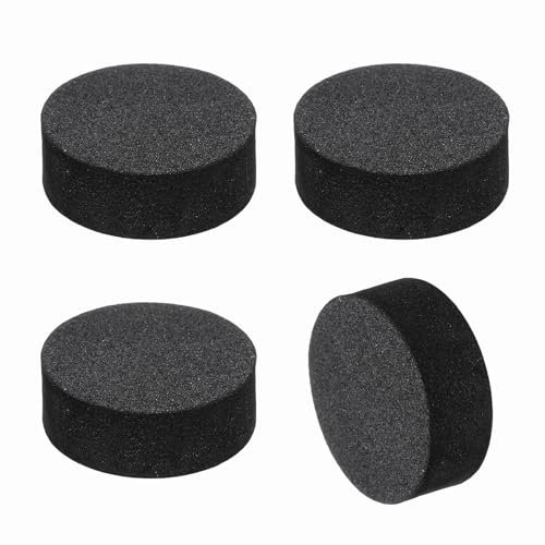 MECCANIXITY 4 Pcs Single Sided Speaker Isolation Feet Pads, 25mmx10mm Non Slip Foam Shock Absorption Base Pad Amplifier Stand Feet Mat for Speaker HiFi Home Theater Sound System, Black - size: 25mmx10mm
