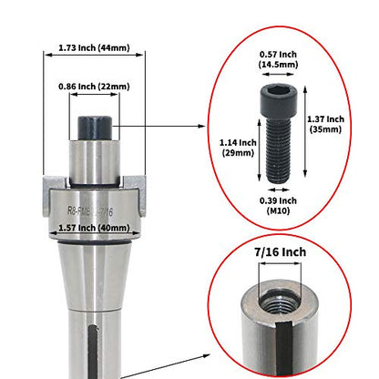 2 Inch Face Milling Cutter Aluminum 400R 50MM CNC End Milling Cutter Holder + R8-FMB22 Shank Face Shell Mill Arbor + 4pcs APKT1604 Carbide Inserts + 8mm Hexagon Wrench + T15 Wrench CNC Machine Tools - style: AL 400R 50-22 (1.968 Inch)