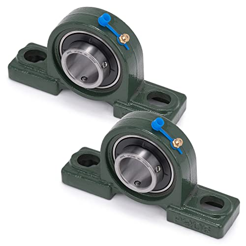 XIKE 2 Pcs UCP206 Bore 30 mm Pillow Block Mounted Ball Bearings. - size: UCP206 Bore 1-3/16"