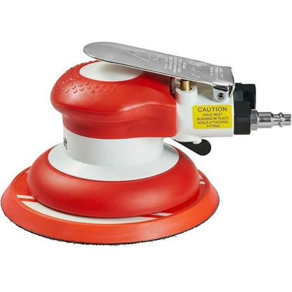 Professional Random Orbital Air Sander 5" Pneumatic Palm Sander DA Sander, Low Noise Reduction, 12000 RPM, Hook & Loop, for Auto Body, Car Detailing, Wood, Metal Polishing & Buffing - size: 5 inch