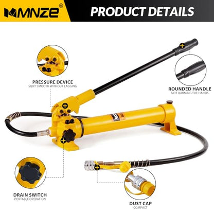 Hydraulic Hand Pump CP-700 High Pressure Portable Manual Hydraulic Pump Hydraulic Lifting Cylinder Jack Pump - size: CP-700 without oil gauge