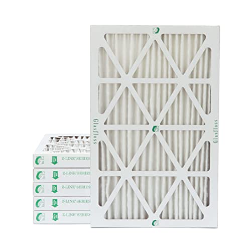 Glasfloss 20x30x2 MERV 10 AC Furnace 2" Pleated Air Filters. Box of 6 - style: 20x30x2