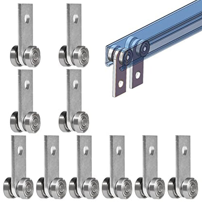2 Wheel Trolley Assembly Rollers Two Bearing Trolley Assembly for 1-5/8" Wide and All 1-5/8" or Taller Strut Channel 10 pcs… - color: Pack of 10
