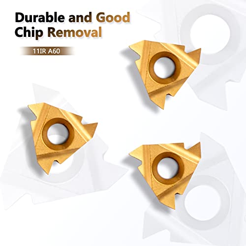 Lathe Turning Holders Threading Holder - Threading Tools Metal Lathe Cutting Tools 3pcs Internal Boring Bars SNR0008K11+SNR0010K11+SNR0012M11 with 3pcs Indexable Carbide Inserts for Lathe Tools - color: 3pcs SNR turning holders+3pcs inserts