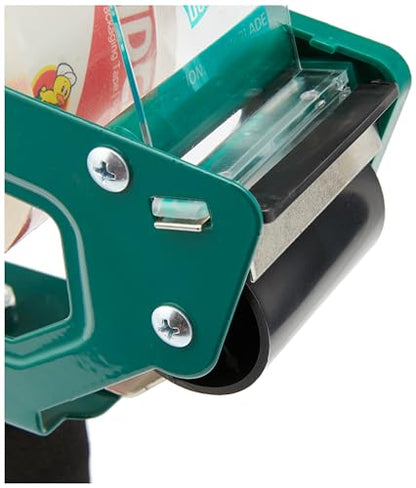 Duck HD Clear Packing Tape Dispenser Heavy Duty Packaging Tape Gun for Packing Boxes, Shipping and Moving - Includes 1 Refill Roll of HD Clear 1.88 in. x 50 Yards - Foam Handle (287398) (Pack of 4) - size: 4-Pack, style: Dispenser + 1 Roll