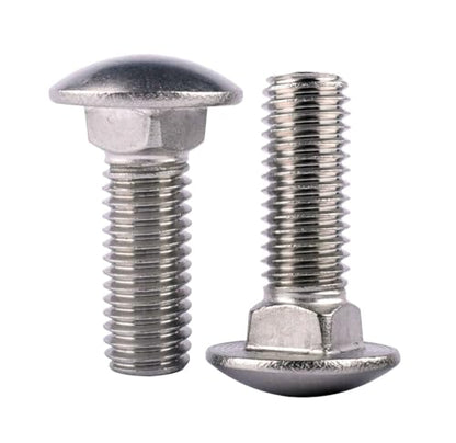 3/8-16 x 1-1/4" Carriage Bolts Screws, Round Head Square Neck, 304 Stainless Steel 18-8, UNC Coarse Fully Thread, Quantity 8Pcs - size: 3/8-16 x 1-1/4" (8 Pcs)