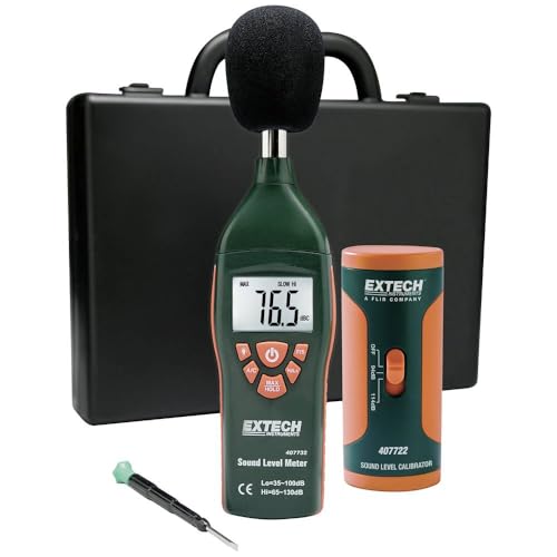 Extech 407732-KIT Sound Level Meter Kit, 35-130dB, with Calibrator - style: Type 2 Sound Meter Kit
