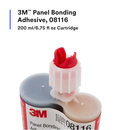 3M Panel Bonding Adhesive, 08116, 200 ml/6.75 fl oz Cartridge, Black - color: Black, style: Panel Bonding 08116