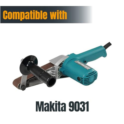 POWERTEC 1-1/8 x 21 Inch Sanding Belts for Makita 9031 Belt Sander, 80 Grit Aluminum Oxide Belt Sander Sanding Belt for Wood & Paint Sanding, Metal Polishing, 10PK (412108) - style: 1-1/8 x 21, 80 Grit
